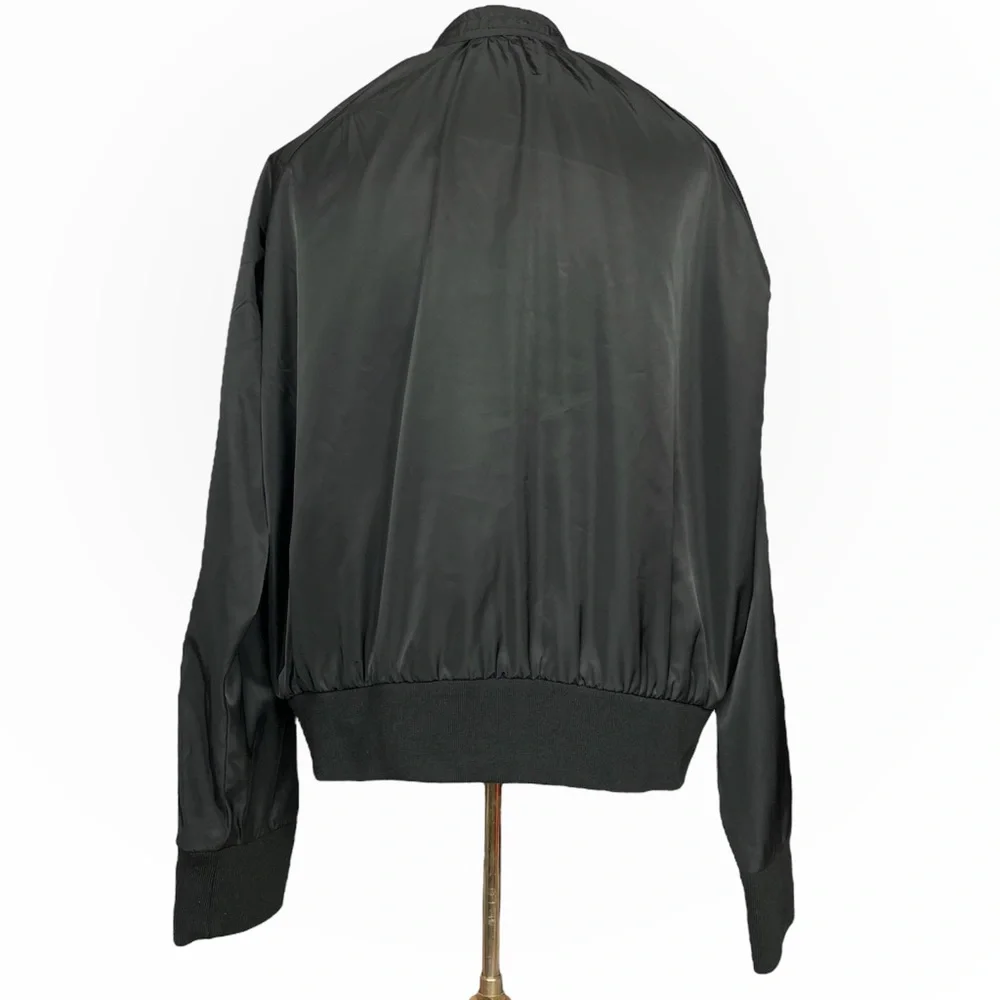 Free People ‘Midnight Bomber’ Full Zip Jacket in Black Size Medium - Picture 5 of 12